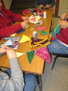 First annual Argyle Community Knit project, 2015